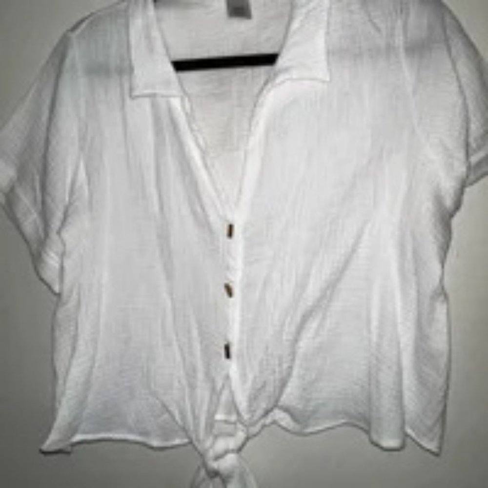 white cardigan